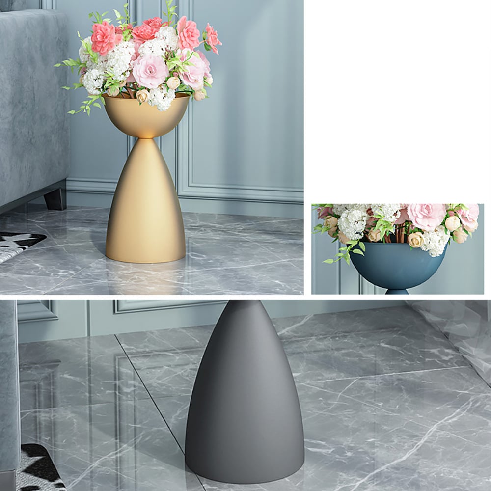 Nordic plantenstandaard balkon kamerplantenpot in metaal Vensterafbeelding