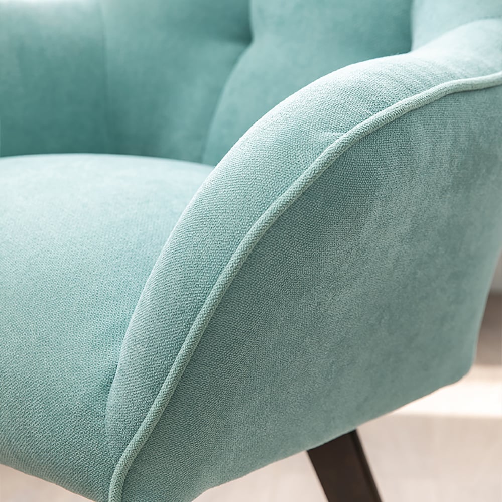 Modern Leath-aire Tufted Swivel Office Chair Upholstered Home Task Chair window image