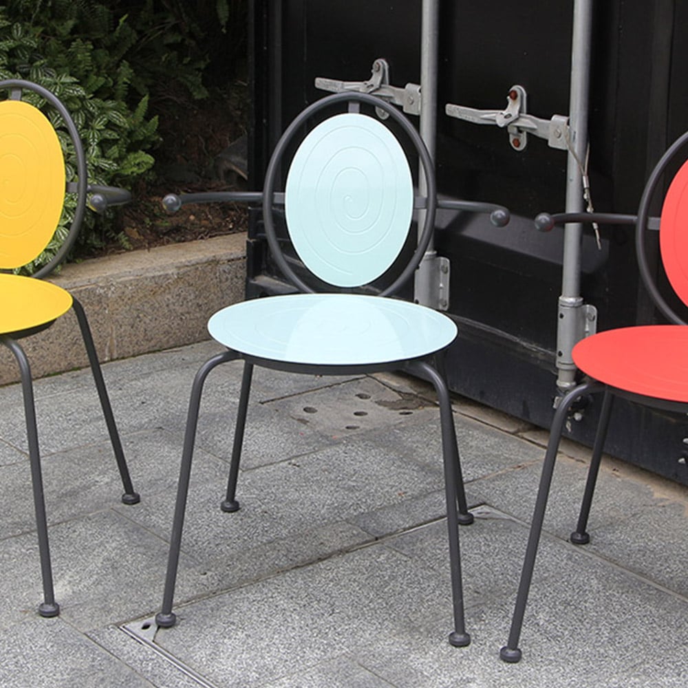 2-Pieces Outdoor Armchair in Lollipop-Shape with 3 Colour Options-Blue window image