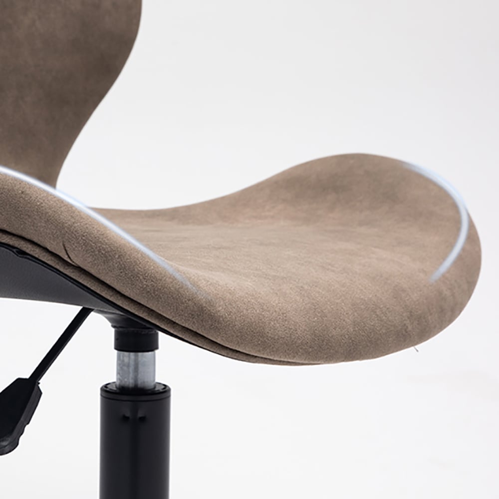 Armless Leather-Aire Office Chair Ergonomic Swivel Task Chair window image