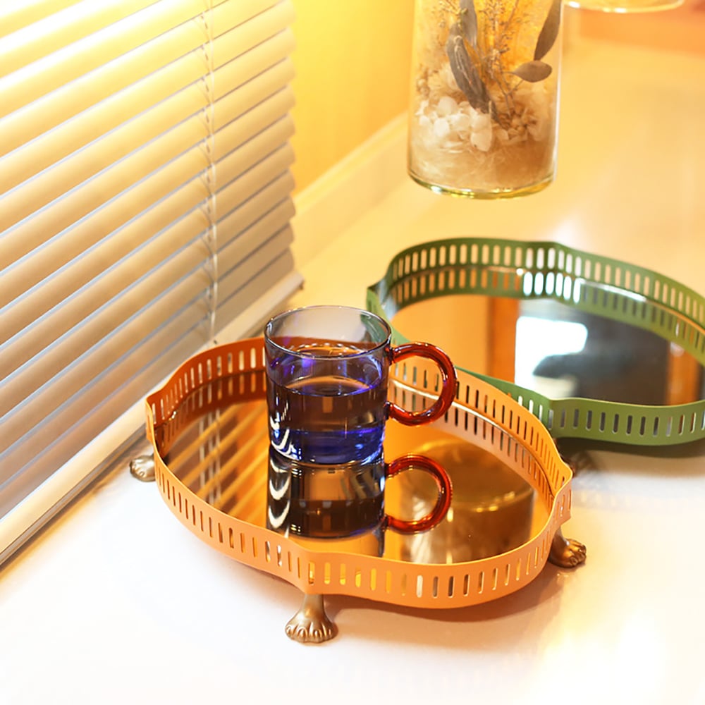 Cute Hollow-Out Tray Desk Organiser with 4 Cat Paws window image
