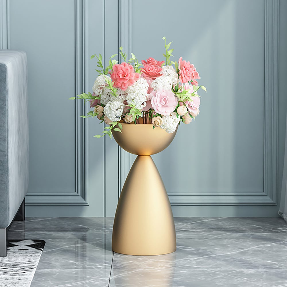 Nordic plantenstandaard balkon kamerplantenpot in metaal Vensterafbeelding