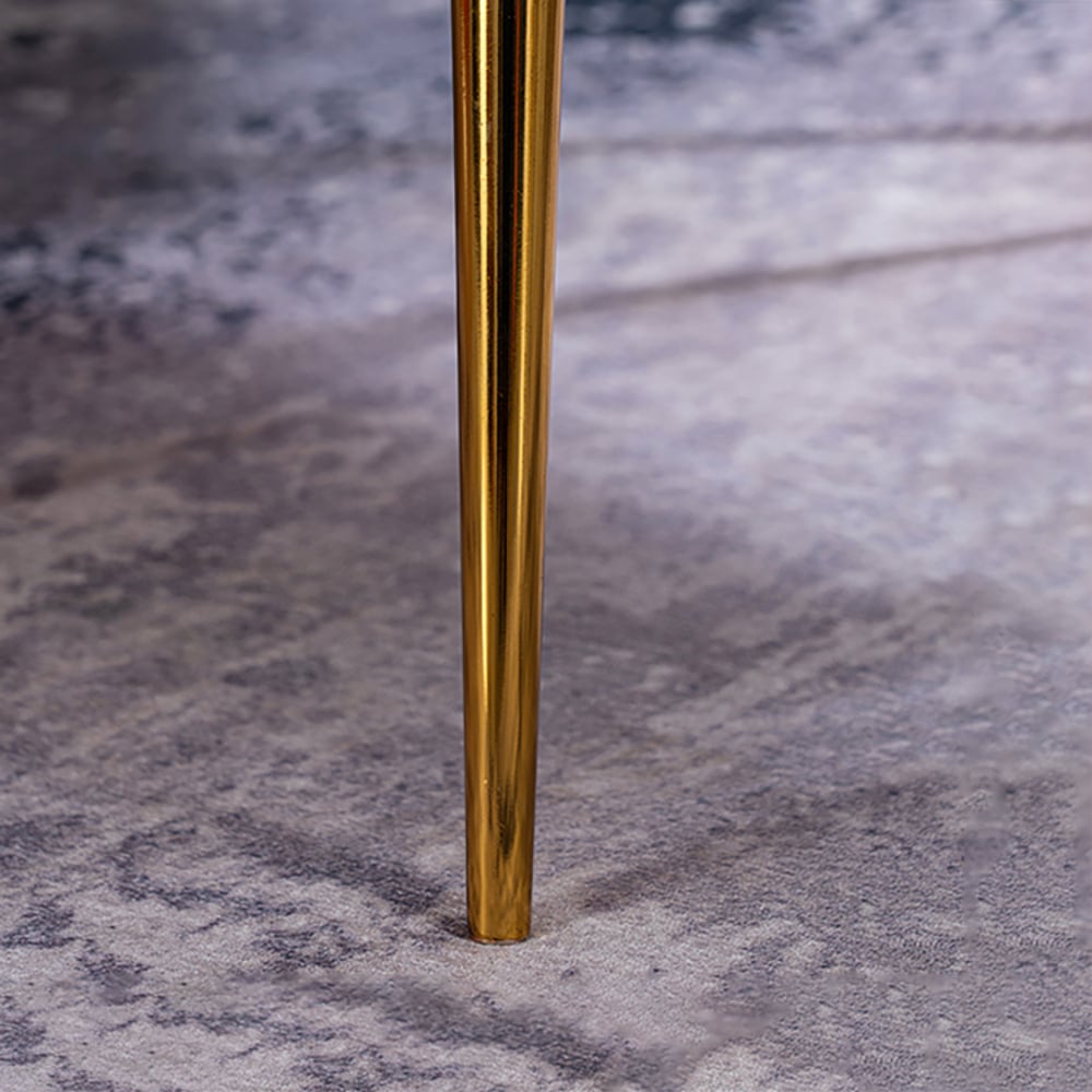 Blue Ottoman Upholstered Velvet Rectangular Ottoman Footrest Stool window image