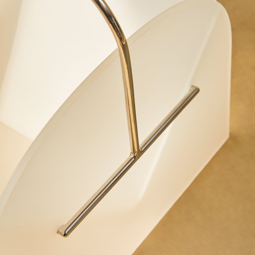 Modern Unique End Table Magazine Rack in Clear window image