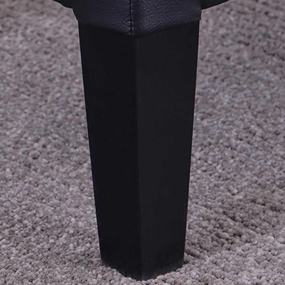 Modern Grey Flip Top Bench Tufted Upholstered PU Leather Entryway Storage Stool window image