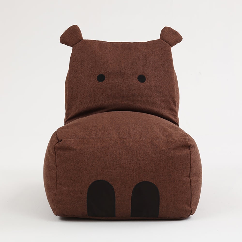 Kid Chair Beanbag Cotton&Linen Upholstered Baby Chair window image