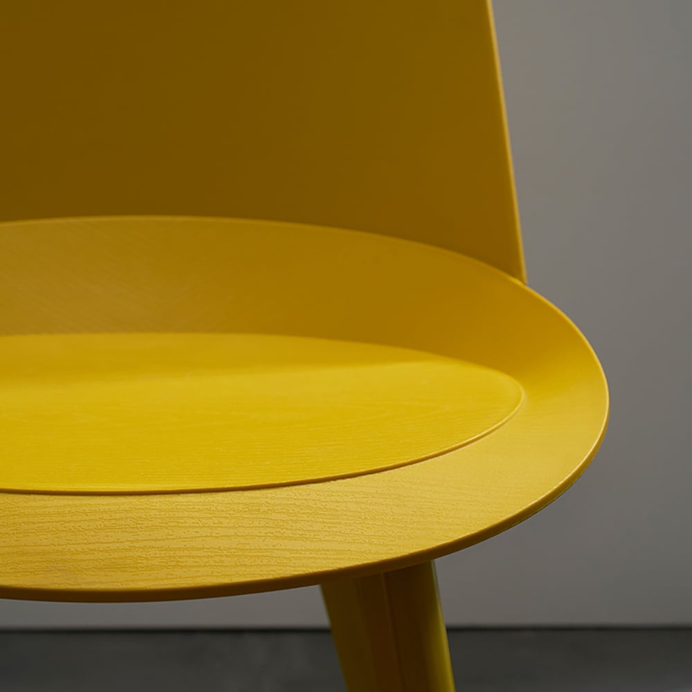 Modern Dining Chair High Back PP Material Dining Chair Dining Chair Set of 2 window image