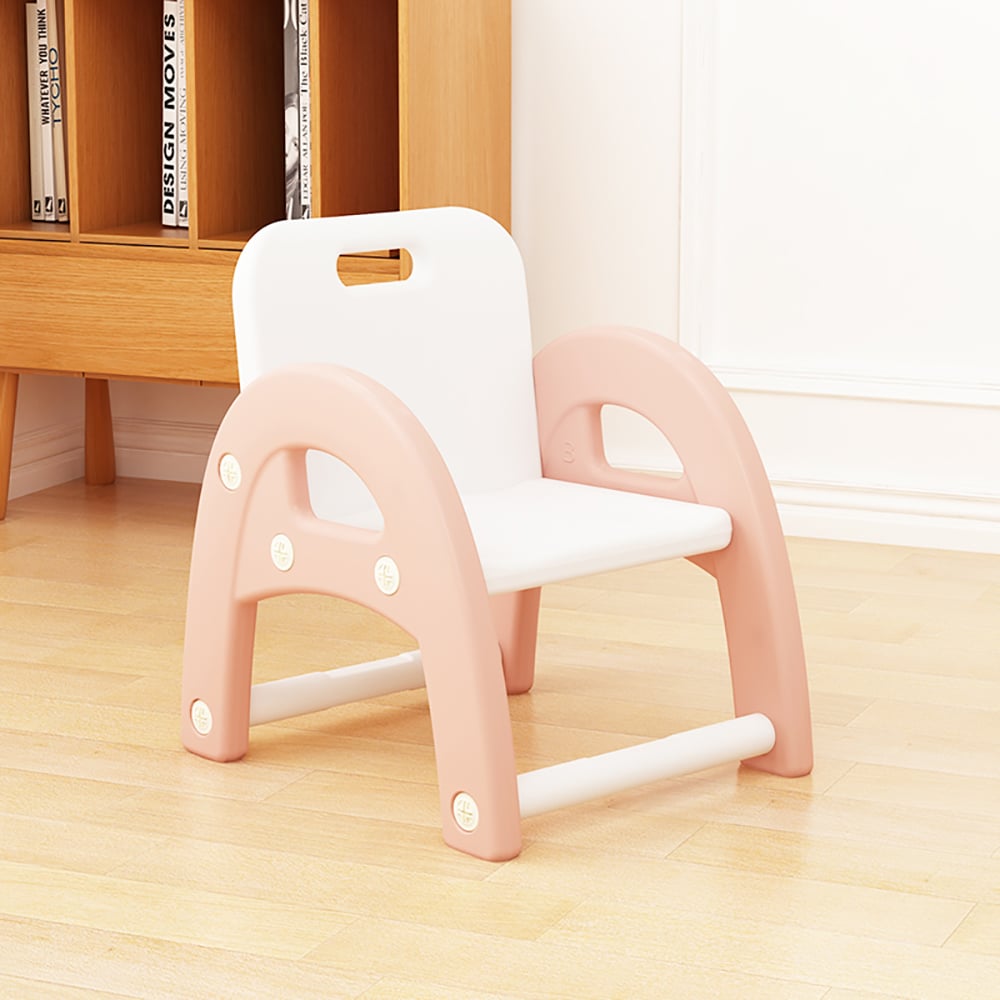 Pink Kids Chair Removable Toddler Chair PE Material Chair window image