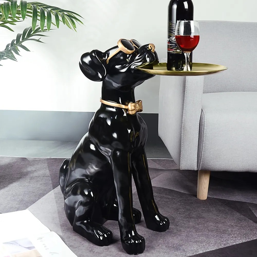 Table d'appoint moderne avec plateau noir image de fenêtre