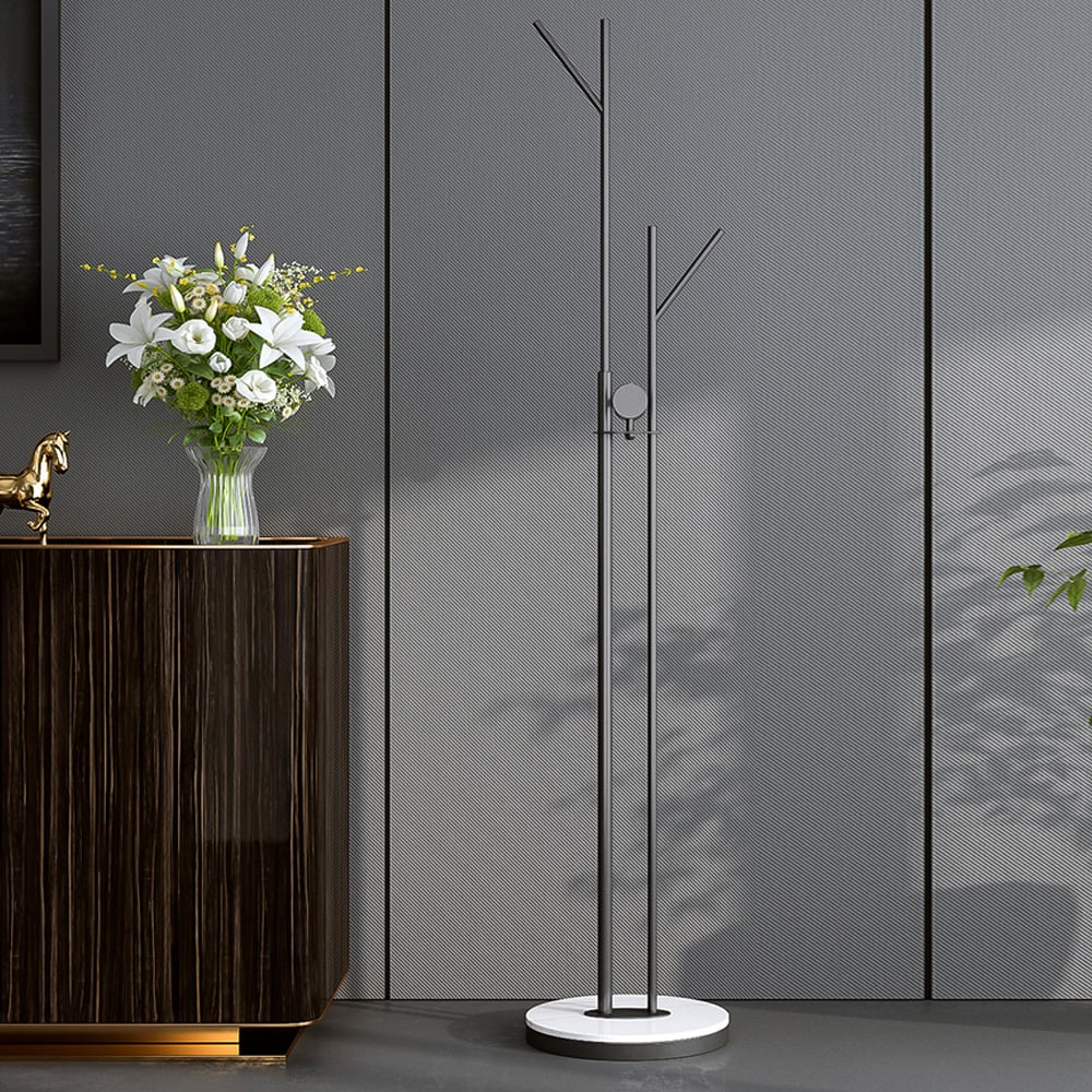 Rock Coat Racks Modern Sintered Stone Coat Rack in Black|Homary