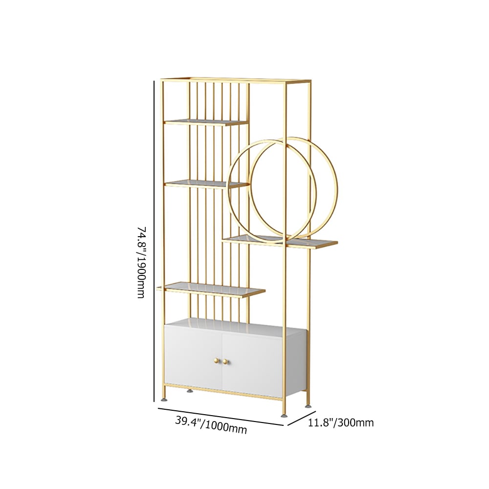 Moderne Etagere boekenplank met deur 5 lagen Vensterafbeelding