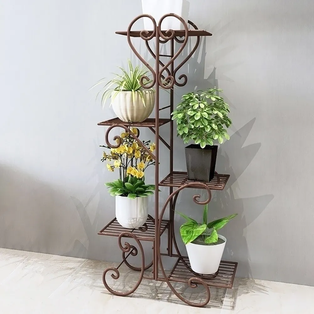Continental Plant Stand in Antique Brass window image