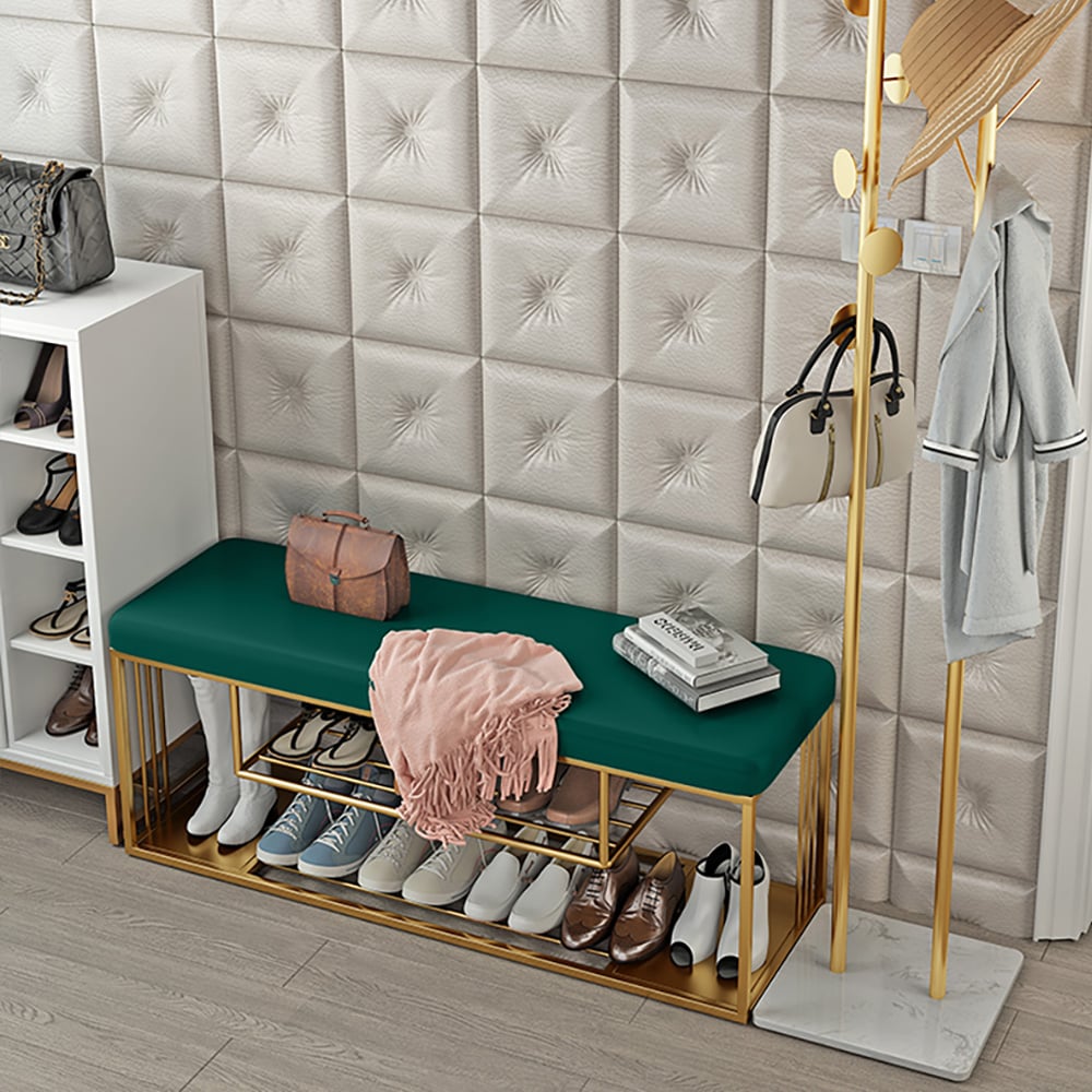 Contemporary Storage Bench in Green window image