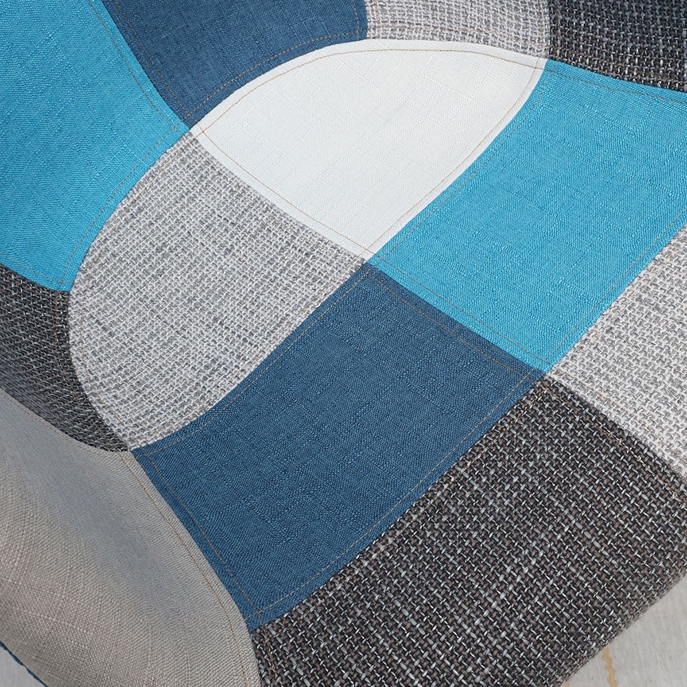 Chaise de bureau pivotante moderne en lin avec accoudoirs pour bureau Chaise d'ordinateur rembourrée image de fenêtre