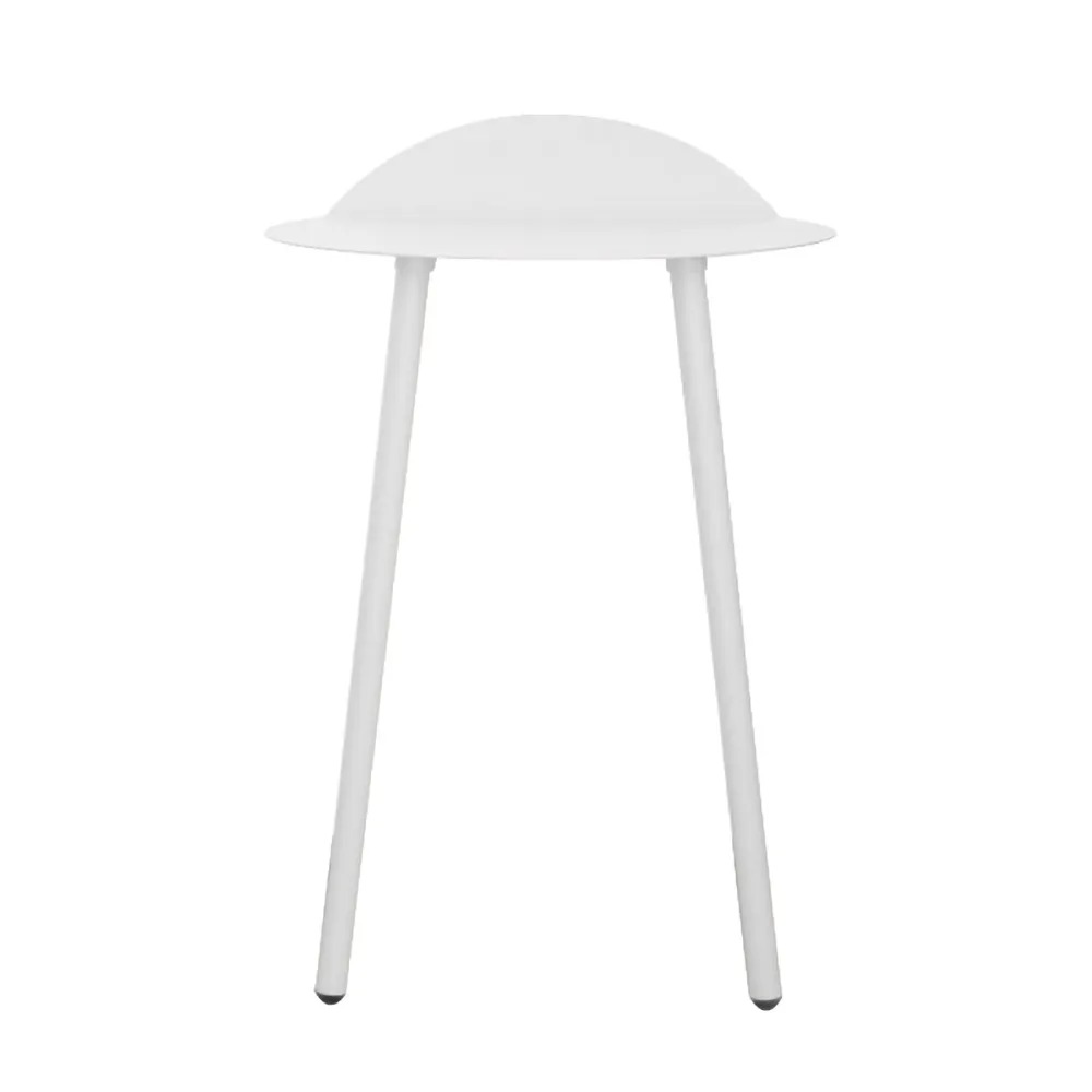 White End Table Modern Metal Side Table window image