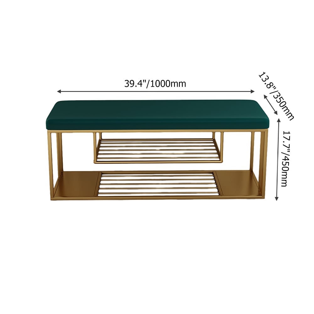 Contemporary Storage Bench in Green window image