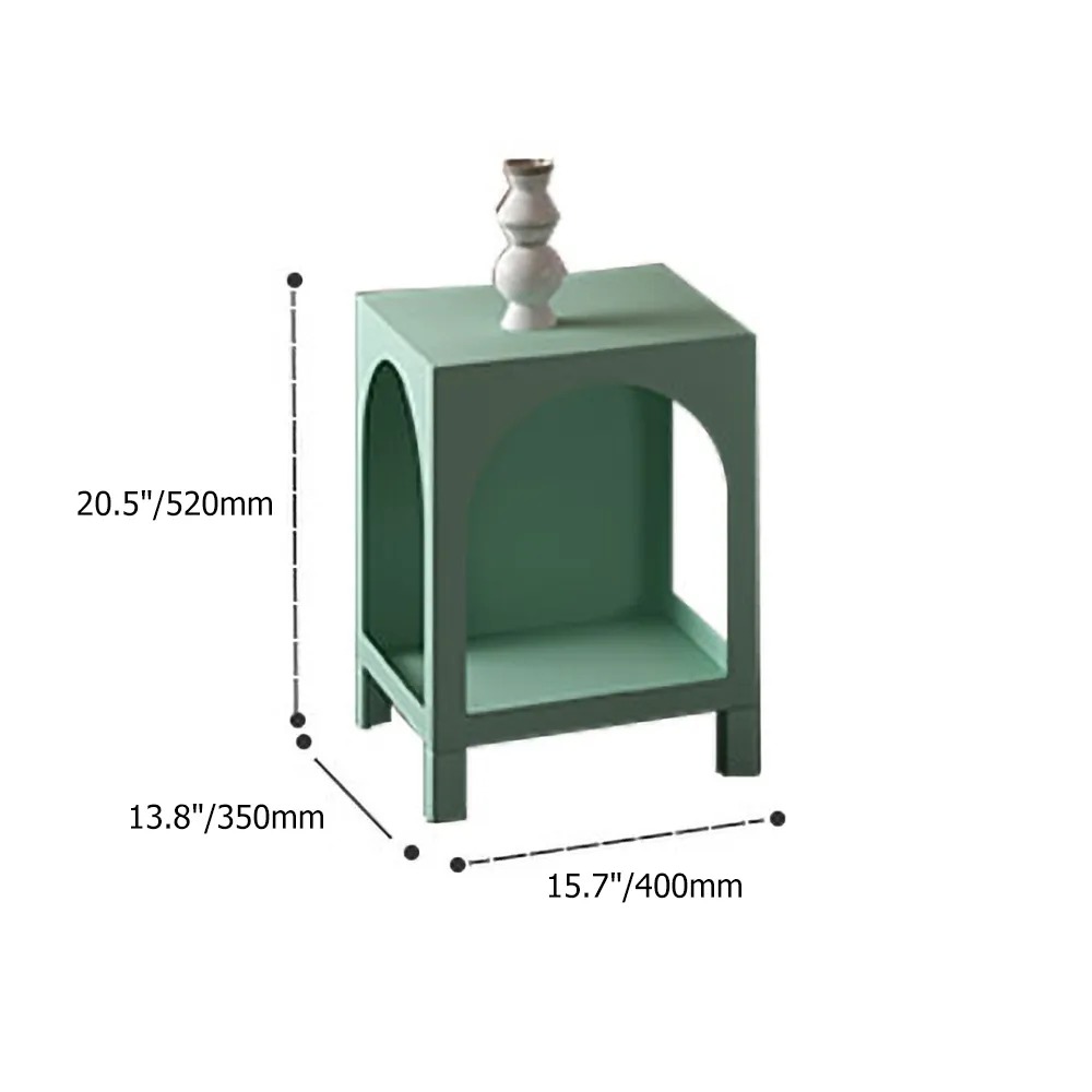 2-Tiered End Table with Storage Side Table Pink window image