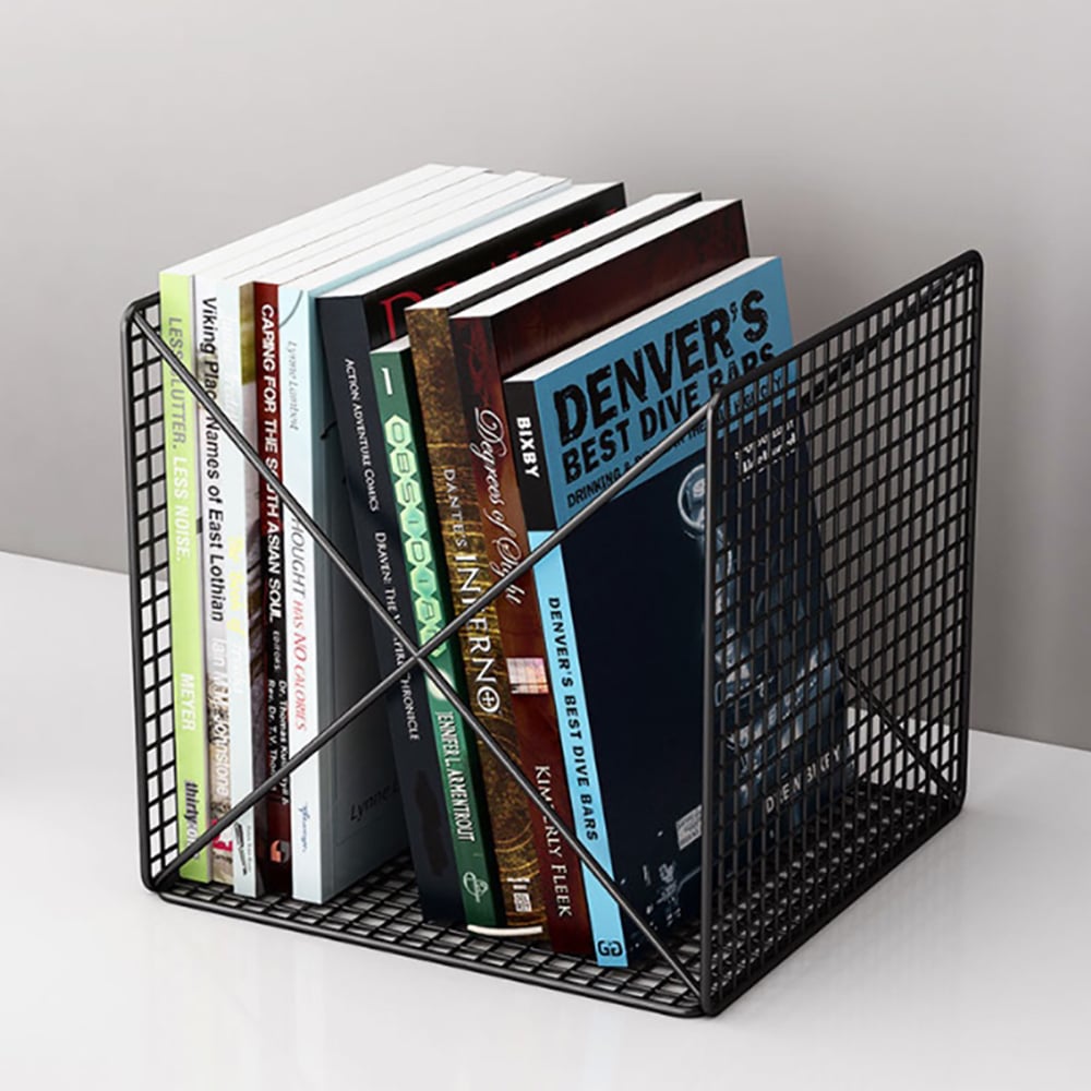 Stylish Decorative Magazine Rack in Black window image