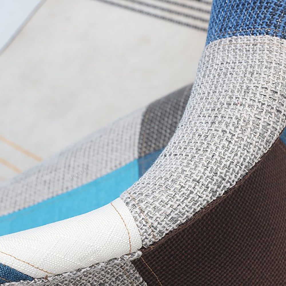 Chaise de bureau pivotante moderne en lin avec accoudoirs pour bureau Chaise d'ordinateur rembourrée image de fenêtre