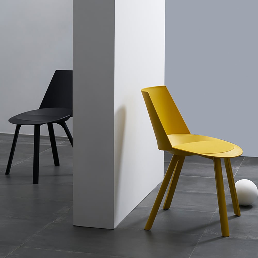 Modern Dining Chair High Back PP Material Dining Chair Dining Chair Set of 2 window image