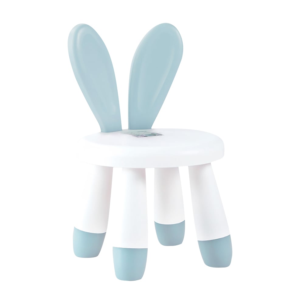 Green Cute Rabbit Kids Chair Animal Design Plastic Chair window image