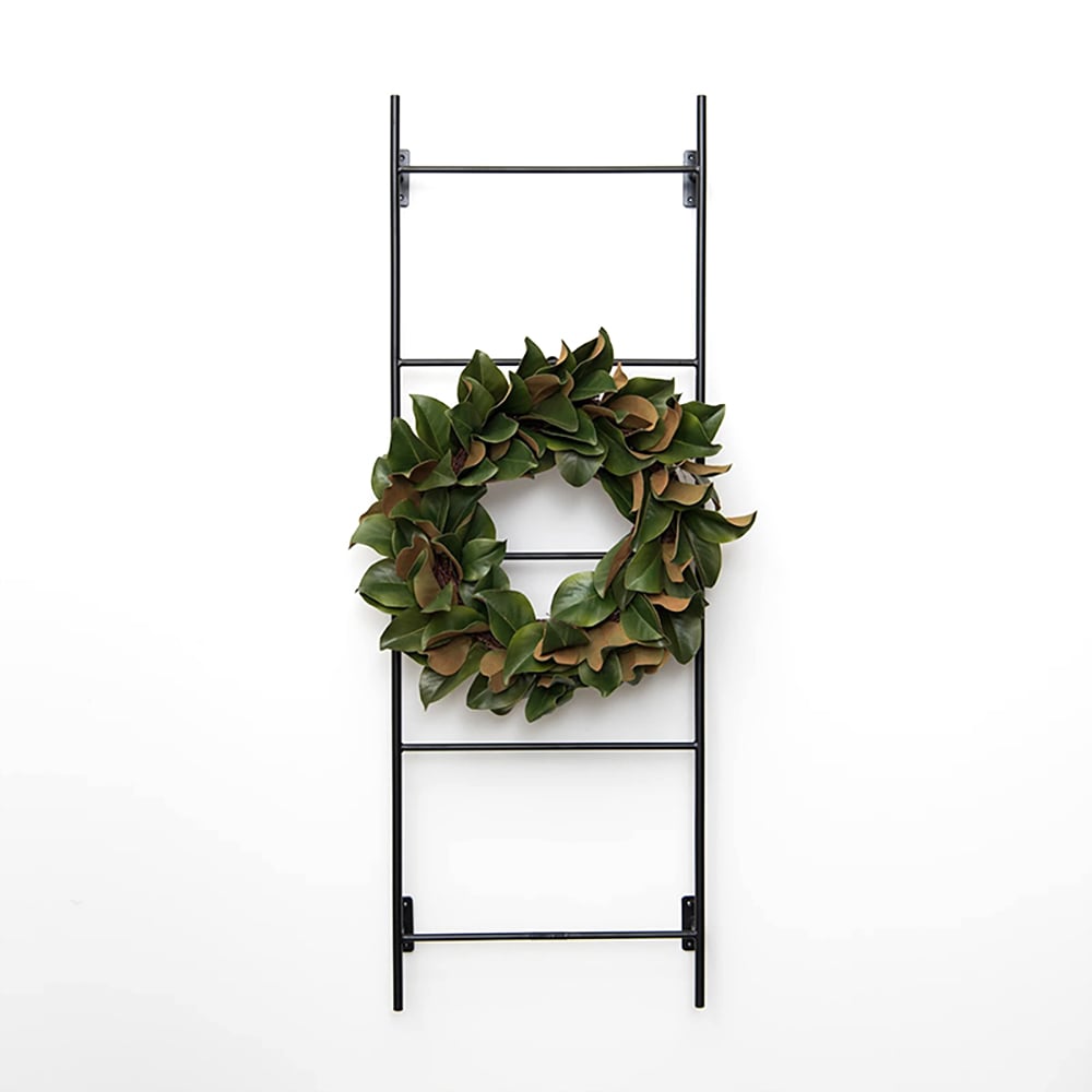 Modern Wall Mounted Entryway Coat Rack Ladder Rack window image