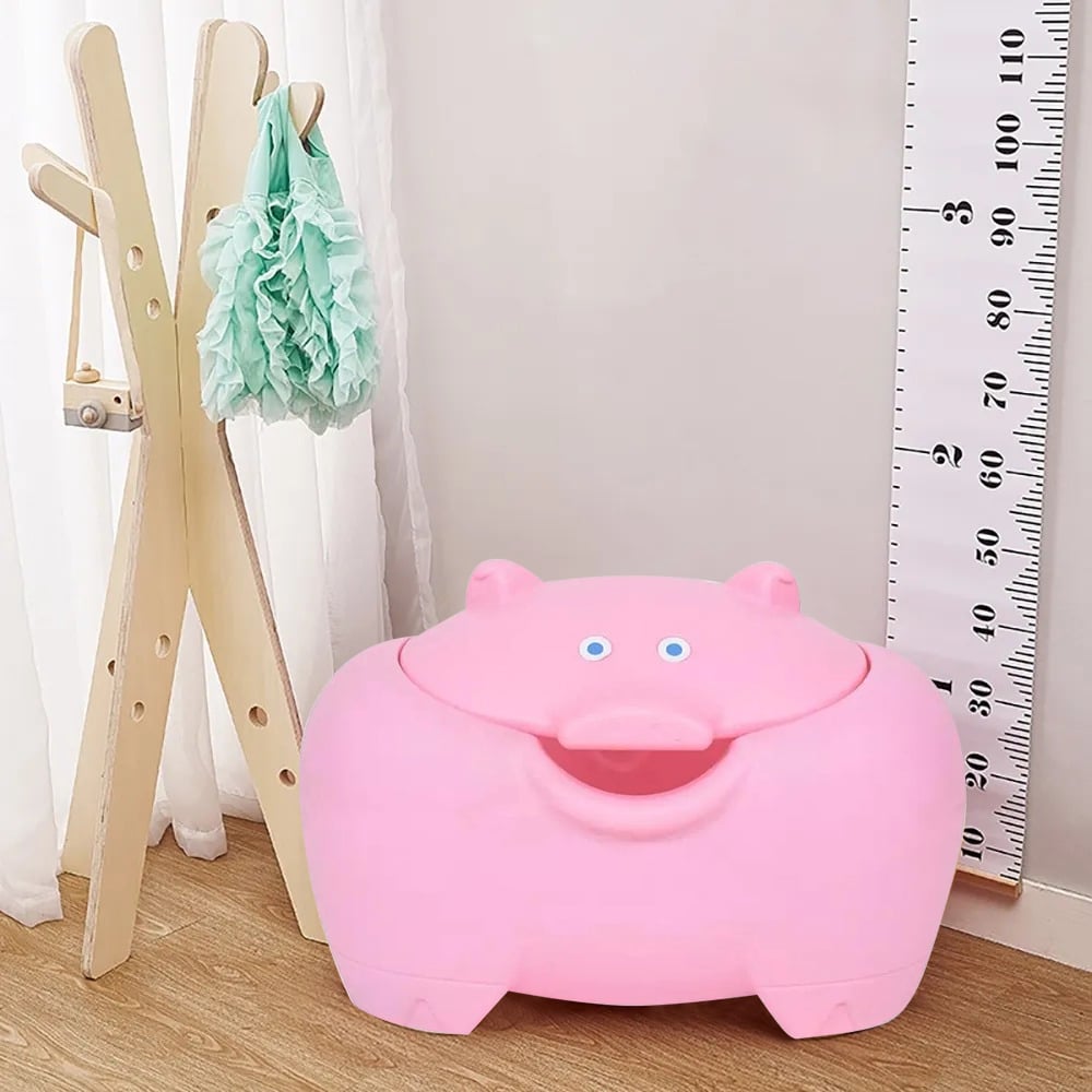 Kids Storage Box for Toys Snacks Cute Cartoon Pink window image