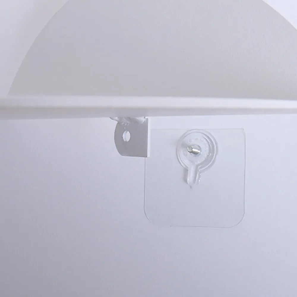 White End Table Modern Metal Side Table window image