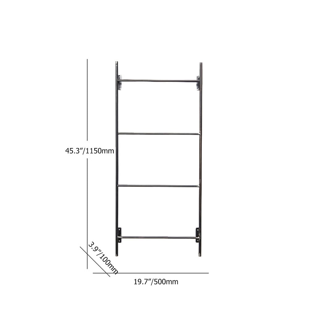 Modern Wall Mounted Entryway Coat Rack Ladder Rack window image