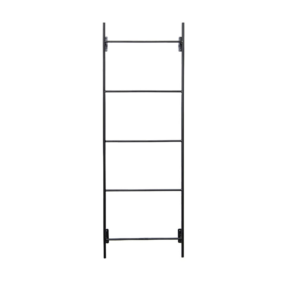 Modern Wall Mounted Entryway Coat Rack Ladder Rack window image