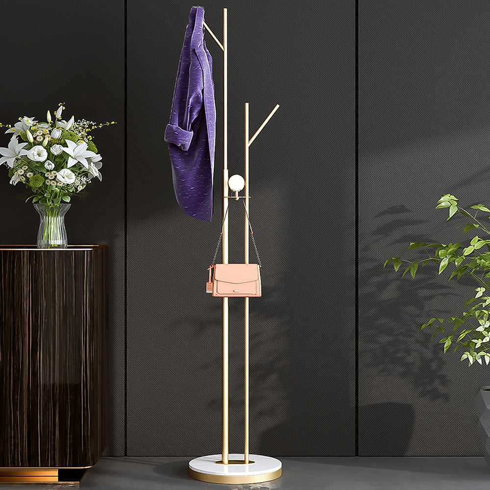 Rock Coat Racks Modern Sintered Stone Coat Rack in Gold|Homary