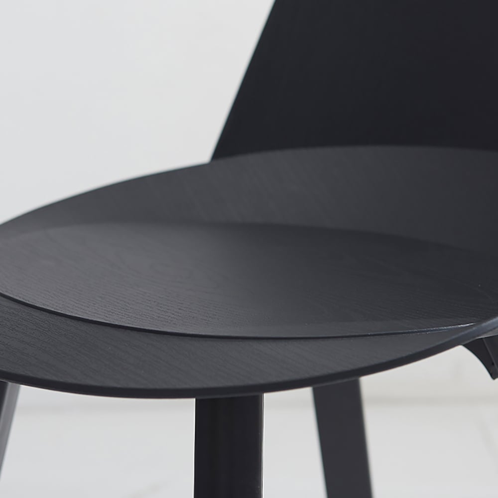 Modern Dining Chair High Back PP Material Dining Chair Dining Chair Set of 2 window image