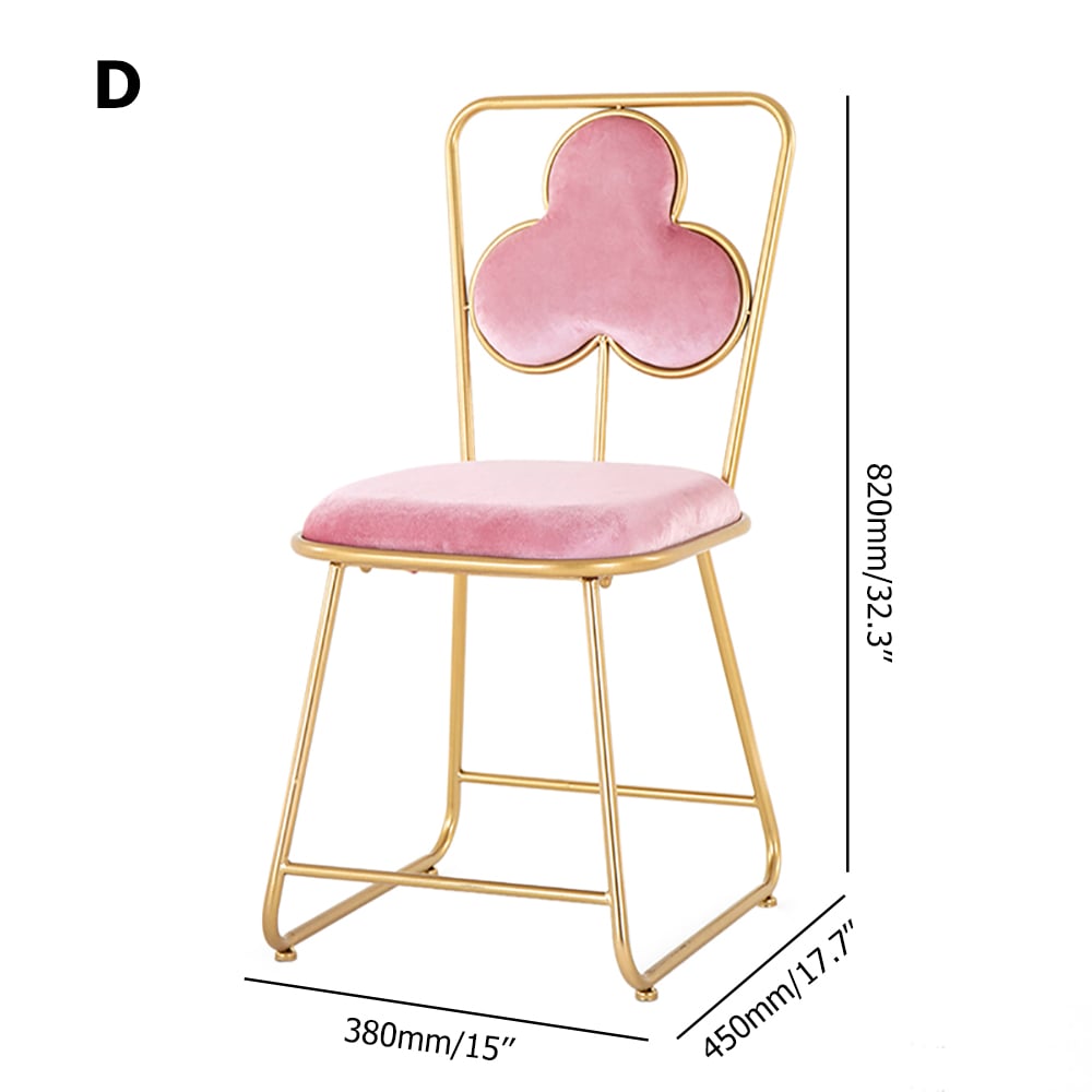 Style D Poker Fauteuil de salle à manger rembourré en velours Doré image de fenêtre