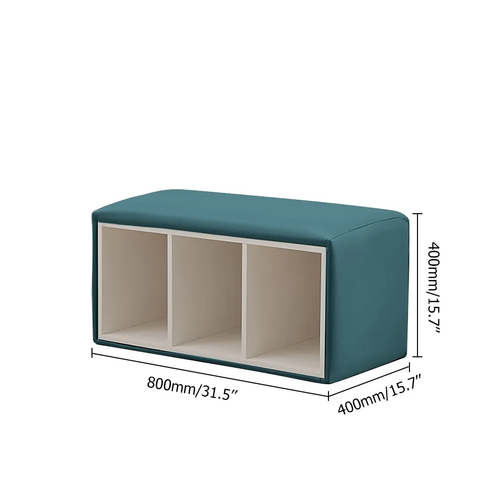 Blue Modern Shoe Storage Cubby Entryway Shoe Rack Large/Small Size Options window image