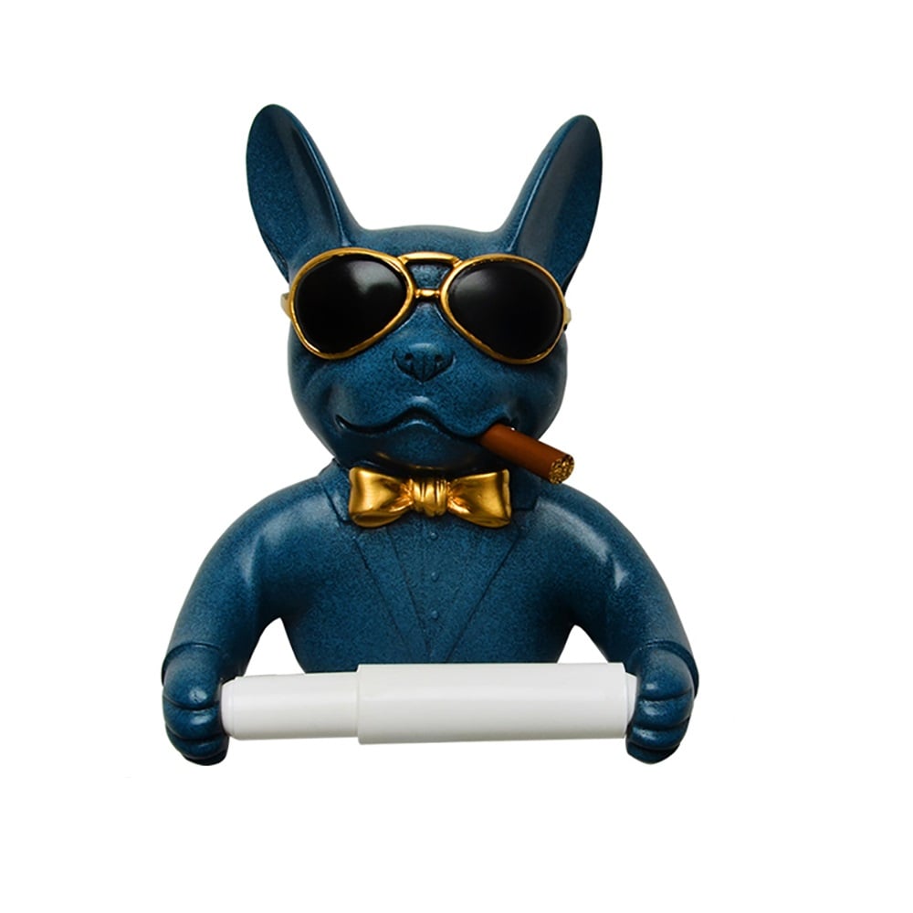 Modern Dog Sculpture Tissue Holder window image