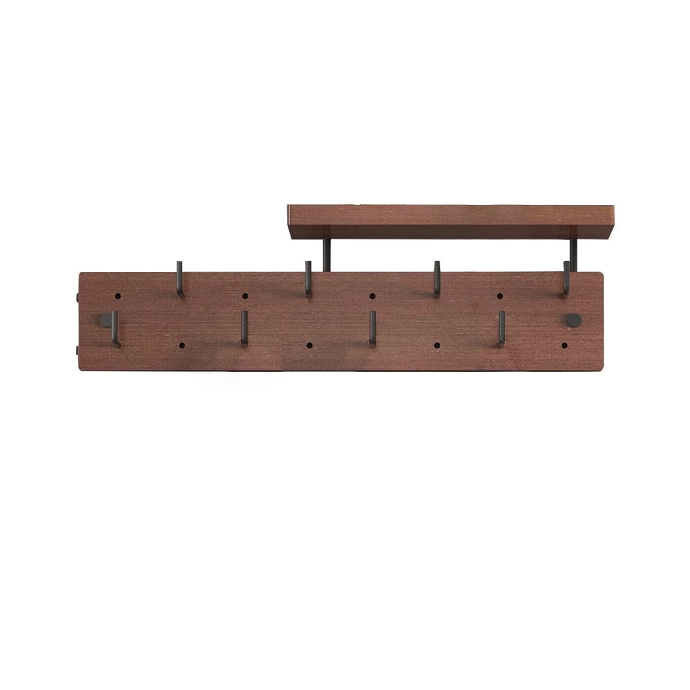 Perchero moderno de pared con estante y gancho Imagen de ventana