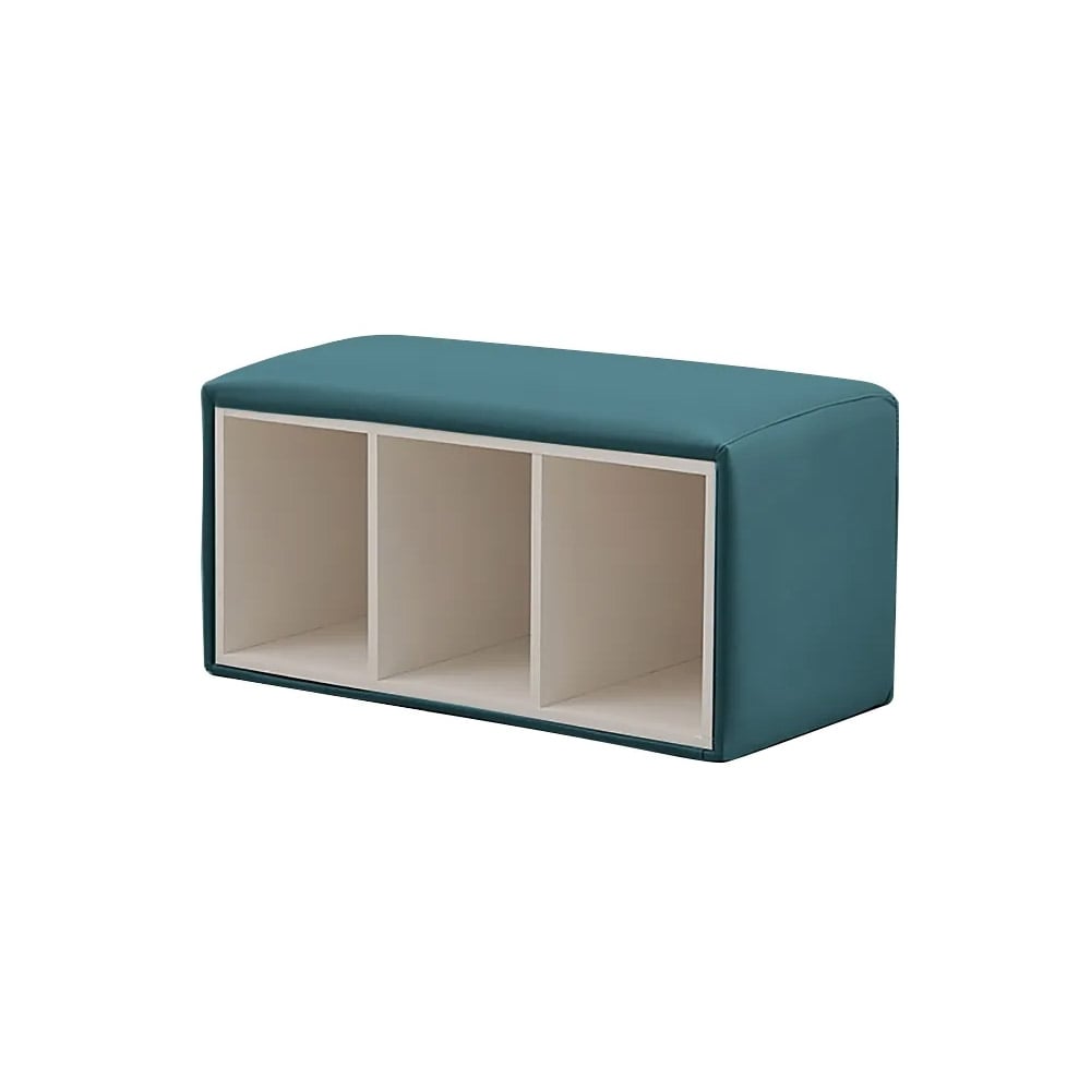 Blue Modern Shoe Storage Cubby Entryway Shoe Rack Large/Small Size Options window image