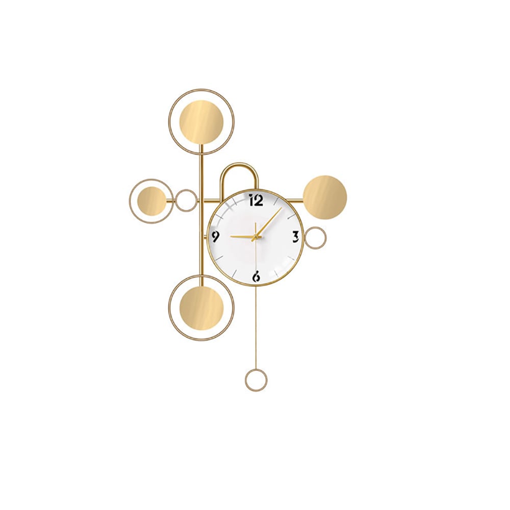 Nordic Creative Oversized Wall Clock with Metal Pendulum window image