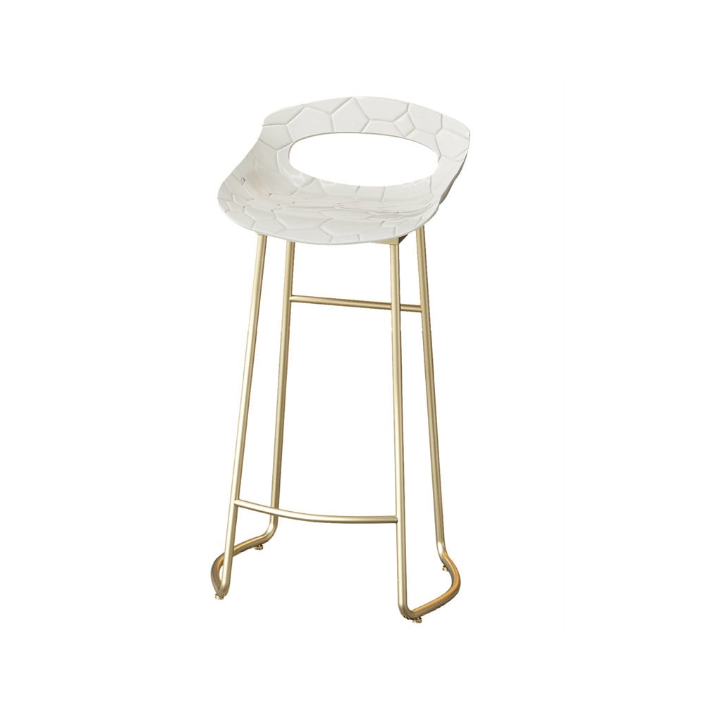 890mm White Bar Stool Height PP Seat with Metal Legs window image