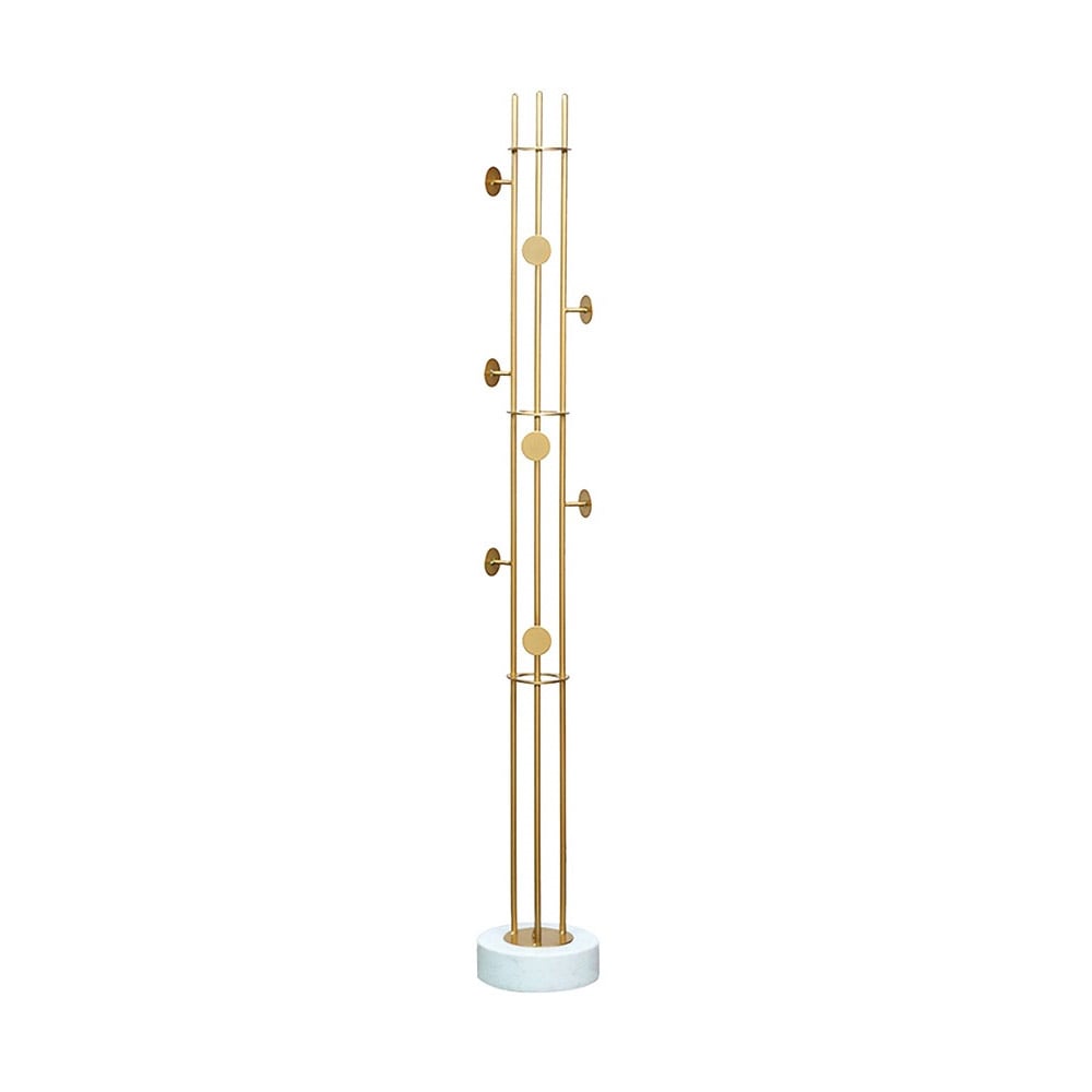 Modern Gold Coat Rack with Round Hook window image