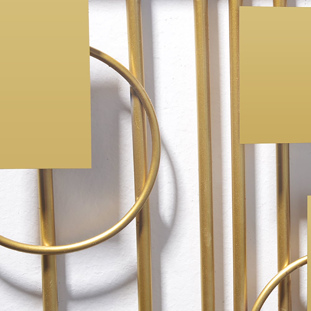 Light Luxury Gold Geometric Patterns Wall Decor Hanging Wall Accent window image