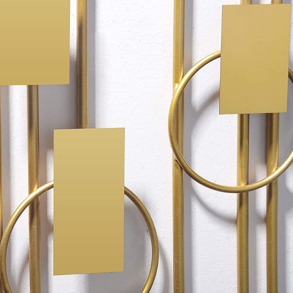 Light Luxury Gold Geometric Patterns Wall Decor Hanging Wall Accent window image
