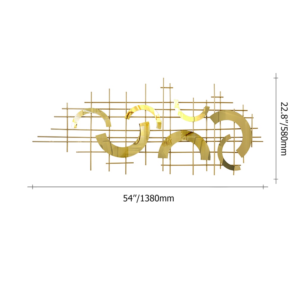 Cadre en forme d'onde de luxe 3D Poissons Décoration murale Canapé Fond Suspendu Art image de fenêtre
