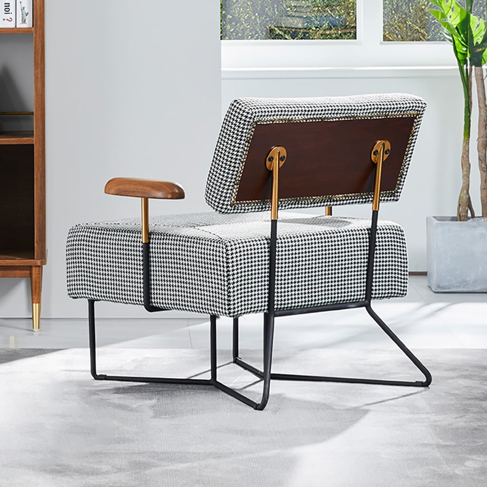 Sofá Individual de Estilo Nórdico de Tela imagen de ventana