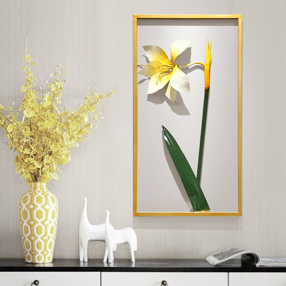 Modern Metal Flower Modern Wall Decor Home Art window image