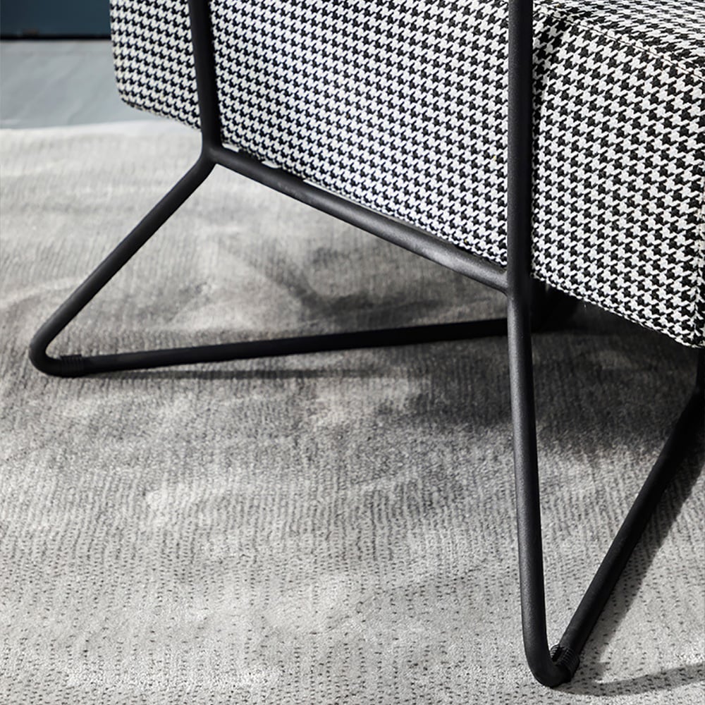 Sofá Individual de Estilo Nórdico de Tela imagen de ventana