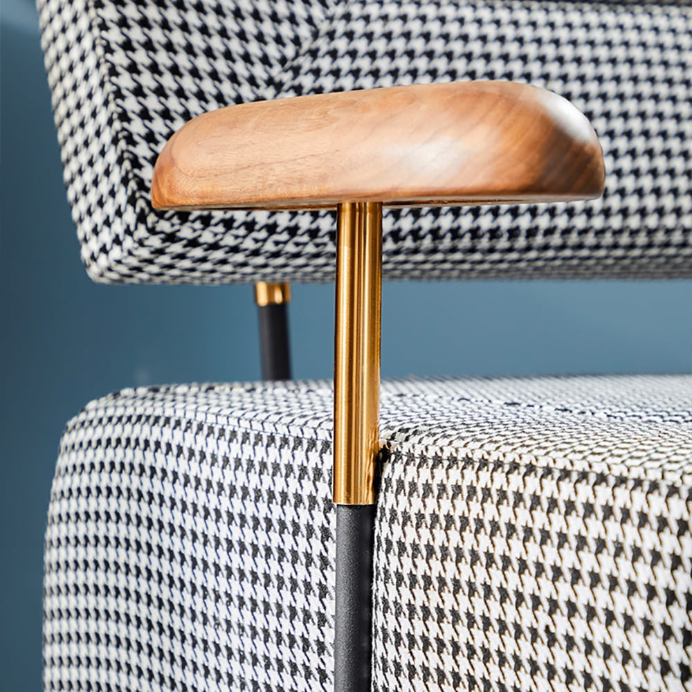 Sofá Individual de Estilo Nórdico de Tela imagen de ventana