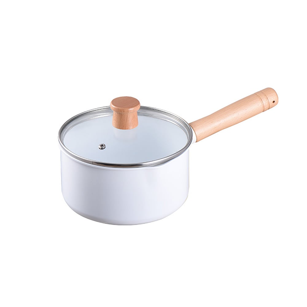 9 Pieces Nonstick  Aluminum Cookware Set Pots And Pans Set with Beech Handle window image