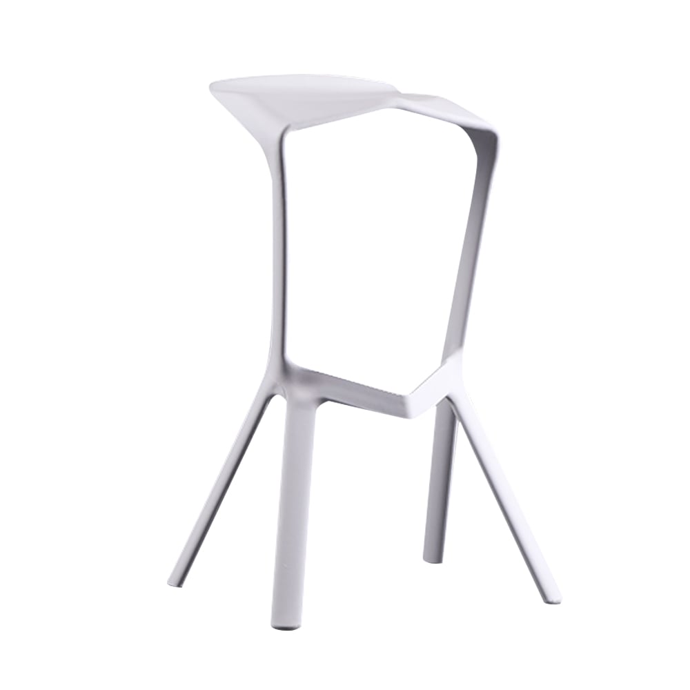 Nordic PP Plastic Bar Stool Exquisite Shape Counter Chair Set of 2 window image