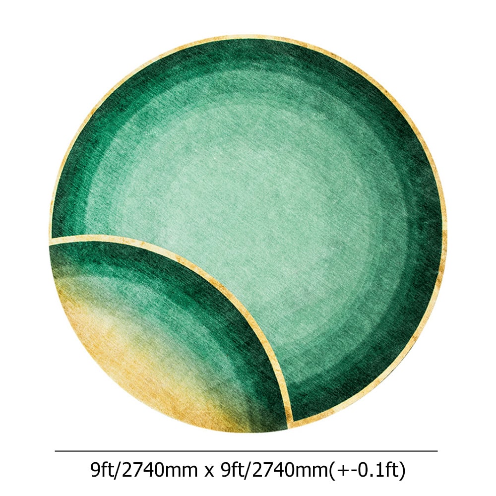 Tapis rond moderne multicolore 2740 mm x 2740 mm Poids, dimensions, image